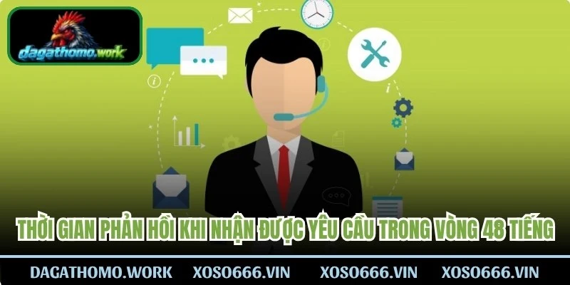 Thời gian phản hồi khi nhận được yêu cầu chỉ trong vòng 48 tiếng